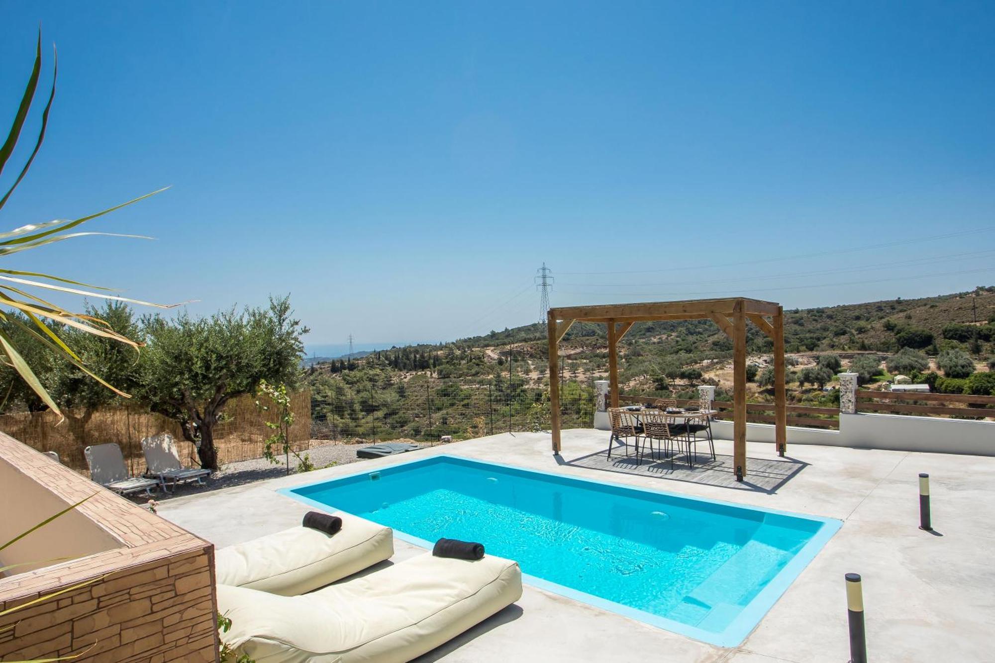 Villa Tranquility Psinthos Bagian luar foto