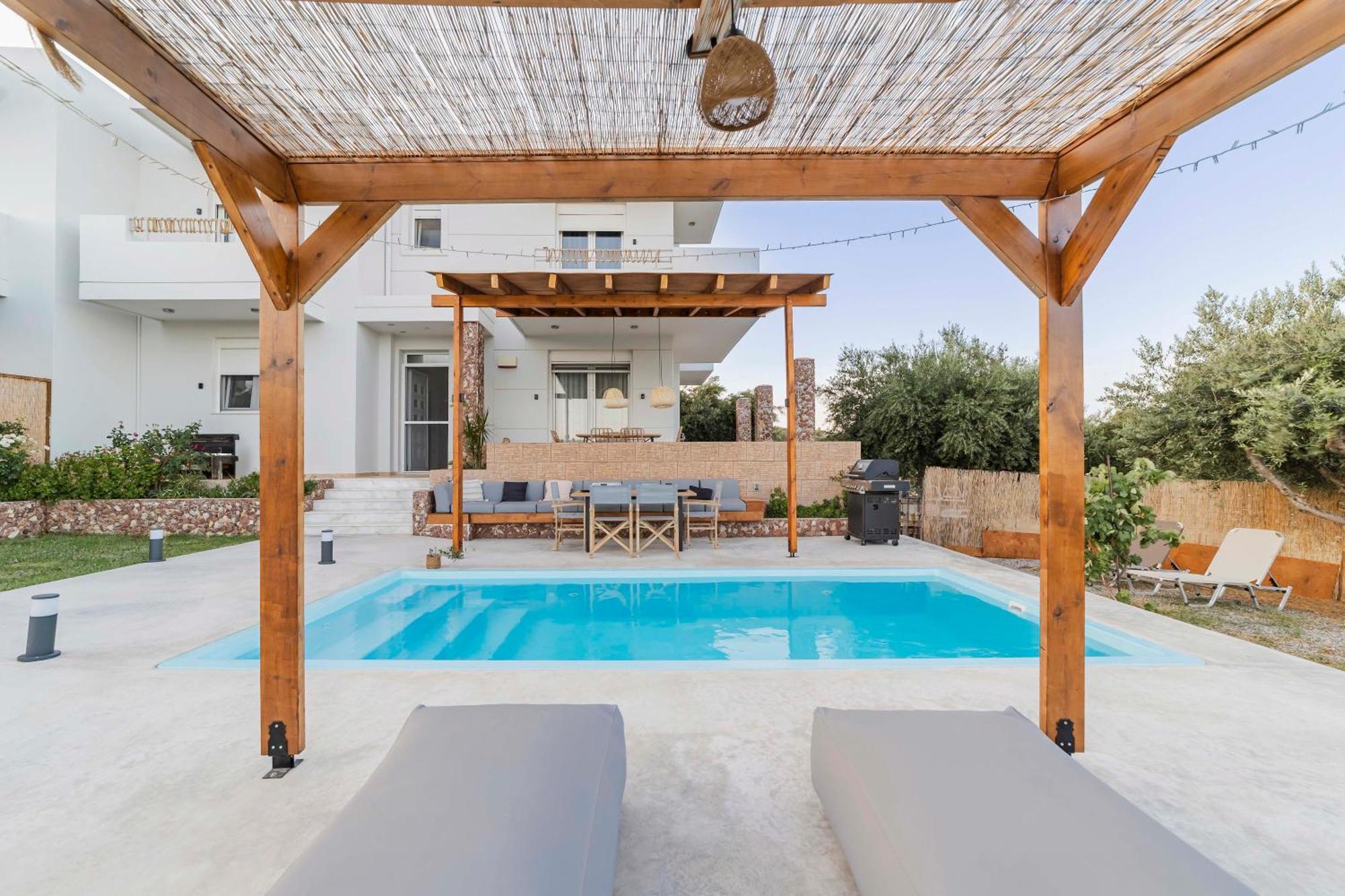 Villa Tranquility Psinthos Bagian luar foto